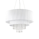 Luminaire à suspension OPERA 10 flammes, réglable E27 IP20, blanche