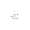 Ideal Lux Luminaire à suspension OPERA 10 flammes, réglable E27 IP20, blanche