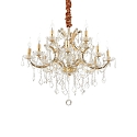 Lustre NAPOLEON 12 flammes E14 IP20, or