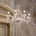 Ideal Lux Lustre AMADEUS 8 flammes E14 IP20, chrome, transparent