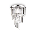 Luminaire de plafond CARLTON 12 flammes E14 IP20, chrome