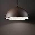 Ideal Lux Pendant luminaire FOLK, 1 flame, Ø 40cm, E27, rust look / white