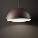 Ideal Lux Pendant luminaire FOLK, 1 flame, Ø 50cm, E27, rust look / white