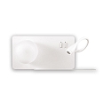 Luminaire mural BOOK 2 avec interrupteur, avec bras flexible, avec connexion USB G9 IP20, satin�, blanche