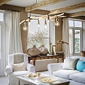 Ideal Lux Luminaire à suspension DRIFTWOOD 6 flammes E27 IP20, bois