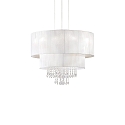 Luminaire à suspension OPERA 4 flammes, réglable E27 IP20, blanche