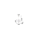 Ideal Lux Luminaire à suspension OPERA 4 flammes, réglable E27 IP20, blanche