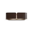Luminaire mural CLIP SMALL à 2 flammes E27 IP20, corten