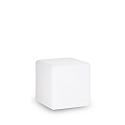 Lampadaire d�ext�rieur LUNA avec prise de courant E27 IP44, blanc opale