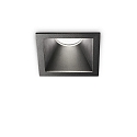 Recessed LED luminaire GAME SQUARE, IP20, 11W 3000K 850lm 36�, black / black reflector