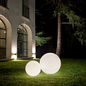 Ideal Lux Outdoor ball luminaire DORIS, IP44, E27 max. 60W, plastic in granite look, � 78cm