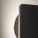 Ideal Lux Luminaire mural COVER SQUARE indirect IP20, opale, noir , revêtement en poudre