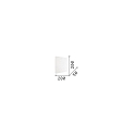 Ideal Lux Luminaire mural COVER SQUARE indirect IP20, opale, noir , revêtement en poudre