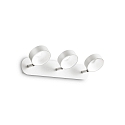 Applique et plafonnier OBY 3 flammes IP20, blanche