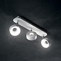 Ideal Lux Applique et plafonnier OBY 3 flammes IP20, blanche