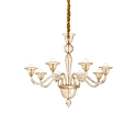 Luminaire � suspension BRIGITTA 8 flammes E14 IP20, ambre