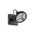 Applique et plafonnier GLIM � 1 flamme GU10 IP20, noir , rev�tement en poudre