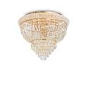 Luminaire de plafond DUBAI 6 flammes E14 IP20, laiton