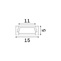 Ideal Lux Profil de montage SLOT SURFACE FLAT, blanche