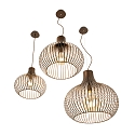 Ideal Lux Luminaire à suspension ONION MEDIUM E27 IP20, marron
