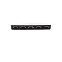 Plafonnier encastr� LIKA D14 FI RECESSED TRIM 5 flammes, on/off, avec bordures IP20, blanc mat 