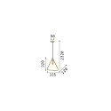 Luminaire à suspension ABC E27 IP20