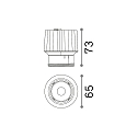 Ideal Lux Lumi�re encastr�e DYNAMIC IP54, noir   15W 1280lm 3000K 35� 35� CRI >90