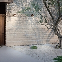 Ideal Lux Outdoor Wall spot GAS AP1, IP43, GU10, aluminium / hardened glass, coffee brown