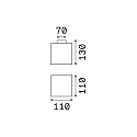 Ideal Lux Plafonnier ext�rieur LUNA SMALL G9 IP44, blanc opale