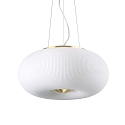 Luminaire � suspension ARIZONA 3 flammes GX53 IP20, blanche, laiton satin�