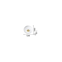 Ideal Lux Luminaire de plafond ARIZONA 5 flammes GX53 IP20, blanche, laiton satin�
