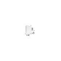 Ideal Lux Luminaire mural FLASH GESSO HIGH � peindre G9 IP20, blanche, � peindre