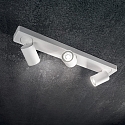 Ideal Lux Applique et plafonnier RUDY 3 flammes, pivotant, rotatif GU10 IP20, blanche, rev�tement en poudre