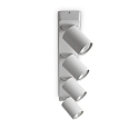 Applique et plafonnier RUDY 4 flammes, pivotant, rotatif GU10 IP20, blanche, rev�tement en poudre