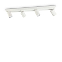 Ideal Lux Applique et plafonnier RUDY 4 flammes, pivotant, rotatif GU10 IP20, blanche, rev�tement en poudre