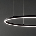 Ideal Lux LED pendant luminaire ORACLE SLIM, � 70.5cm, 35W 3000K 2100lm, black