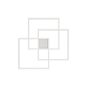 Applique et plafonnier FRAME-2 carré IP20, blanche