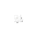 Ideal Lux Applique et plafonnier FRAME-2 carré IP20, blanche