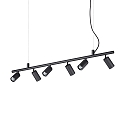 Spot DYNAMITE pivotant, rotatif GU10 IP20, noir , rev�tement en poudre