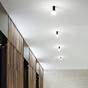 Ideal Lux Luminaire de plafond PETIT E27 IP20, noir 