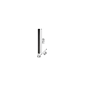 Ideal Lux Ceiling luminaire LOOK, IP20, height 75cm / � 6cm, incl. GU10 7W 3000K, black