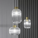 Ideal Lux Luminaire à suspension MINT-2 E27 IP20, couleurs fumée, laiton satiné