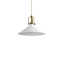 Luminaire à suspension ERIS-3 E27 IP20, or mat, blanche
