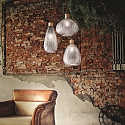 Ideal Lux Luminaire à suspension BERGEN 1 E27 IP20, bois, couvert de poudre, couleurs fumée, noir 