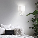 LED wall luminaire GEA MAP2 SQUARE, E27 + LED spot, 2 switches, without shade