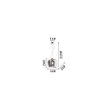 Ideal Lux Pendant luminaire BLOSSOM, � 32cm / H 243cm, E27, smoked glass / chrome / transparent cable