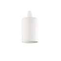 Culot E27 - LISCIO cylindrique, blanc mat