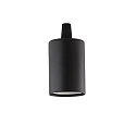 Culot E27 - LISCIO cylindrique, noir mat