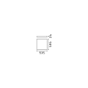 Ideal Lux Panneau � LED PANEL CRi> 90 UGR < 19, commutable, 40W 3160lm 4000K 81� 81� CRI >90