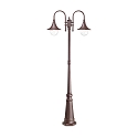 Lampadaire d’extérieur CIMA E27 IP43, marron café